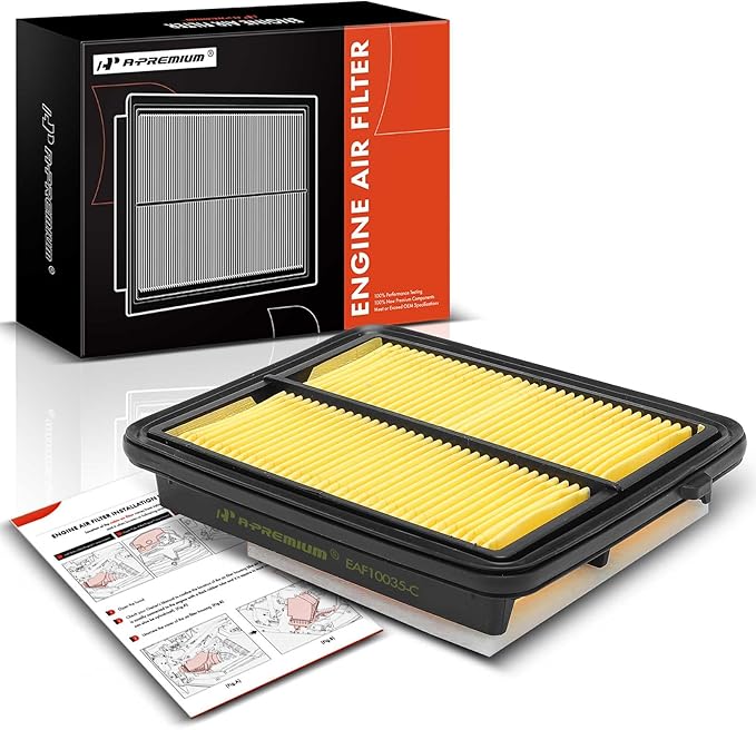A-Premium Engine Air Filter Compatible with Nissan Versa 2020-2024, Kicks 2017-2024, 1.6L, Replace# 165465RF0A
