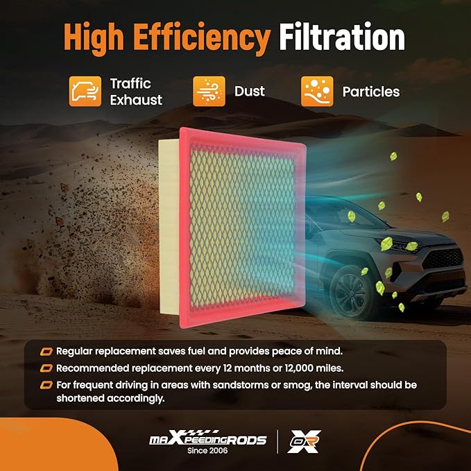 maXpeedingrods CA10516 Engine Air Filter Fit for Dodge Journey 2009 2010 2020, for Dodge Journey L4 2.4L 2011-2019, Replacement for AF4048 4891916AA