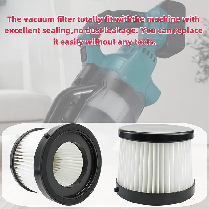 DCV501HB DCV5011H Replacement HEPA Filters for DeWALT 20V Cordless Handheld Vacuum - Washable & Reusable 6 Pack - Compatible with Makita, KXX, TengXcel, CAMXTOOL