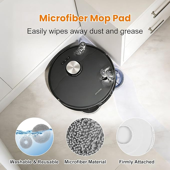 20 Pack Accessories Kit for Dreame X50 Ultra/L50 Ultra/L40s Ultra/L40s Pro Ultra/X50 Master/Mova V50 Ultra Complete Robot Vacuum, 1 Pair Main Brush 4 Side Brushes 4 HEPA Filters 4 Mop Pads 4 Dust Bags