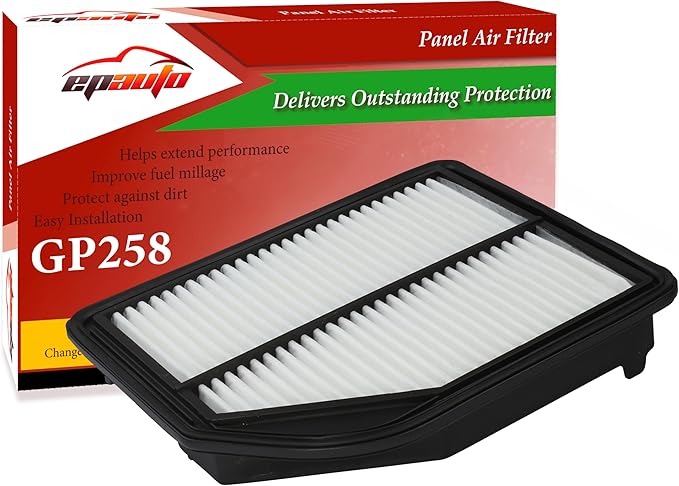 EPAuto GP258 (CA11258 / 17220-R5A-A00) Engine Air Filter, Replacement for Honda CR-V (2012-2014) - Rigid Panel Filter