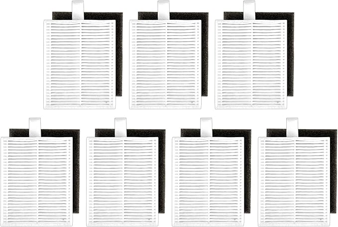 (7 Pieces) Replacement Washable Filters with eufy Clean L50, L60, L60 Hybrid, L60 SES, L50 SES, Robot Vacuum, Accessories Kit,7 HEPA & Foam Filters