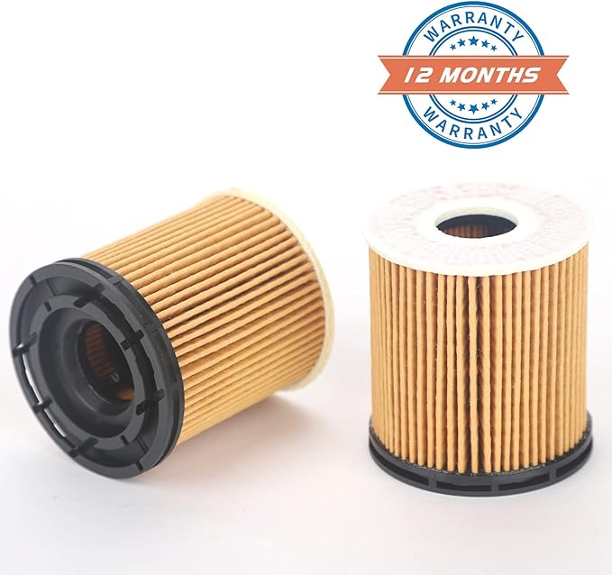ZONFANT 2 Pcs Engine Oil Filter Compatible With Hyundai KIA Vehicle Accent Elantra Kona Santa Fe Tucson Venue 1.6L 2020-2023, Rio K5 Sorento 1.6L 2020-2023, Replace#26350-2M000