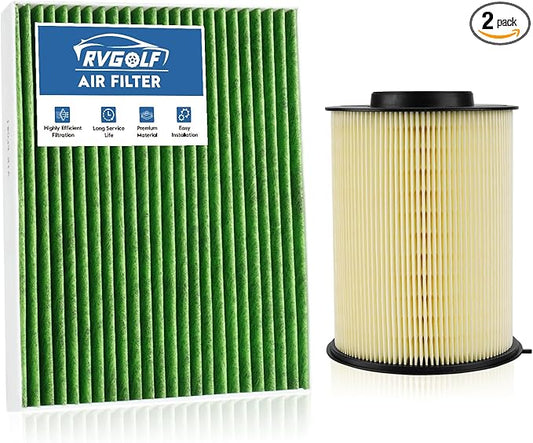 Engine+Cabin Air Filters Set Fit for 2013-2019 Ford Escape, 2012-2018 Focus, 2014-2016 Transit Connect, 2015-2019 Lincoln MKC Air Filter Replacement Automotive Accessories CF11920 CA11114