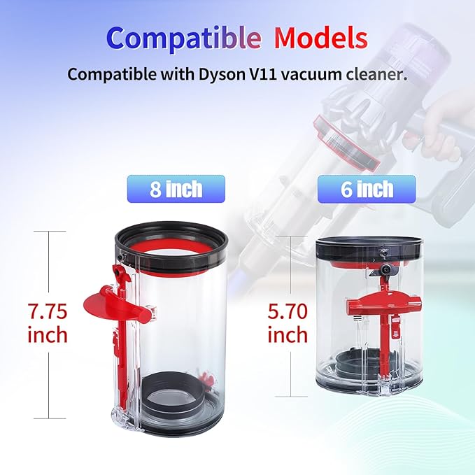 Dust Bin Fixed Sealing Ring Replacement Parts Compatible with Dyson V11 Cordless Vacuum Cleaner,Dust Bucket Accessories
