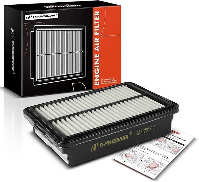A-Premium Engine Air Filter Compatible with Hyundai Elantra(17-20), Kona(18-23), Veloster(19-21) & Kia Forte(19-23), Forte5(20-23), Soul(20-23) - 1.4L 1.6L 2.0L