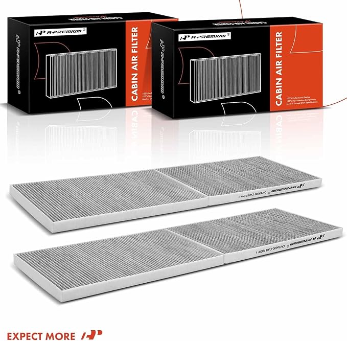 A-Premium Cabin Air Filter with Activated Carbon Compatible with Tesla Model X 2016-2023, Replace# 104556600H