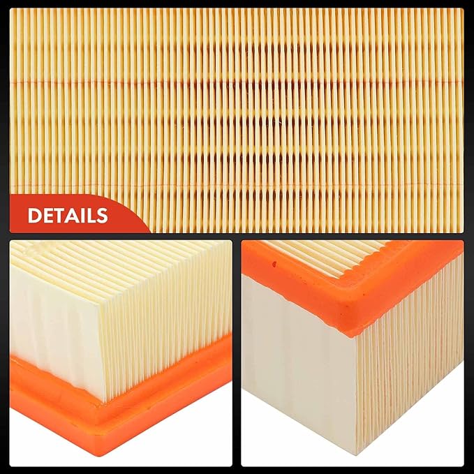 A-Premium 2-PC Engine Air Filter Compatible with Land Rover Discovery, LR4, Range Rover, 2010-2022, Flexible Panel