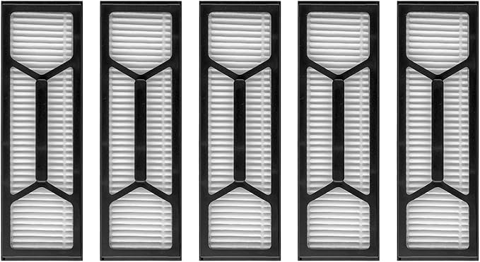 (5 Pack) Omni S1 Pro Replacement HEPA Filters Compatible With Eufy Omni S1 Pro Robot Vacuum, Filter Kit, Replacement Parts, Filters Accessories, Vacuum Parts Canister Filters, Upright Filter