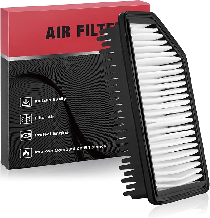 BDFHYK CA11206 Engine Air Filter Compatible with Hyundai Accent 2012-2017, Veloster 2012-2017, Compatible with Kia Rio 2016, Soul 2012-2019, Replace# 281131R100