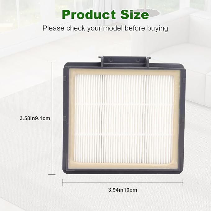 RVFFK950 Replacement Filter for Shark Robot by Techecook - Fit for Shark ION Robot R85 RV850,RV700_N, RV720_N, RV851WV and IQ Robot R101AE, AV970, AV1002AE, AV1010AE - 4 Pack