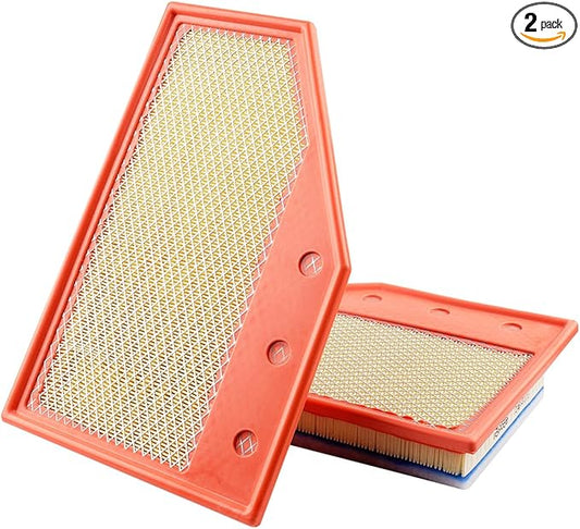 2-Pack Engine Air Filter Fits for 2025-19 Cadillac XT4, 2025-16 Chevrolet Malibu, 2026-21 Buick Envision, 2020-18 Regal Sportback, 2020-18 Regal TourX Air Filter Replacement Car Accessories