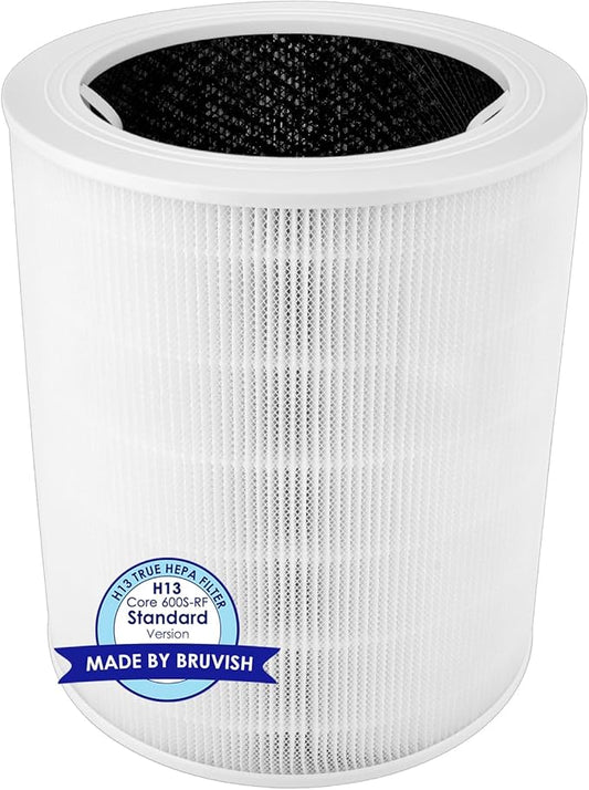 Core 600S Replacement Filter Compatible with LEVOIT Core 600S-P Air Purifier, Core 600S H13 True HEPA Filter, 3-in-1 Activated Carbon Filters, LAP-C601S-WUS, LAP-C601S-AUS Replace #Core 600S-RF