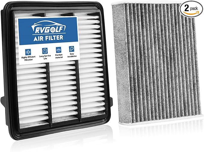 Engine+Cabin Air Filters Fit Honda Civic 22-26, Accord 23-25, CR-V CRV 23-26 (ALL ONLY FIT 1.5L, Not for Hybrid 2.0L) Engine Filter Replace Cabin Filter Accessories# CF11182 17220-64A-A00