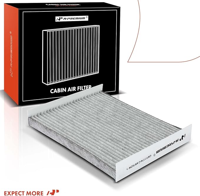 A-Premium Cabin Air Filter with Activated Carbon Compatible with Ford Fusion 2010-2012 & Lincoln MKZ 2010-2012 & Mercury Milan 2010-2011, Replace# AE5Z19N619A