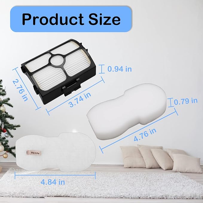 Replacement filter for Shark HZ3002 HZ3000 HZ4001AMZ HZ4002 Stratos Ultralight Corded Stick Vacuum, Replace part XFFKHZ3000 XHFHZ3000, 2+ 4 PACK foam filter and felt filter