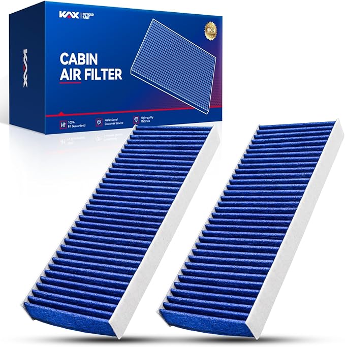 KAX Premium Cabin Air Filter with Dual Active Carbon, CF10553 Replacement for Nissan Frontier, Xterra 2005-2021, Pathfinder, Equator 2005-2012, NV2500, NV1500 2012-2015