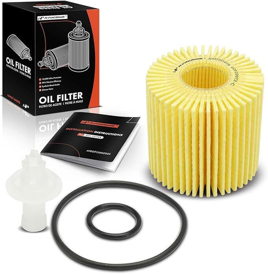 A-Premium 10K Miles Protection Cartridge Engine Oil Filter Compatible with for Toyota Camry, Tacoma, Highlander, Sienna, Venza RAV4 & Lexus RX350/450h/450hL, ES300h/350, IS200T/250/300/350, NX200T