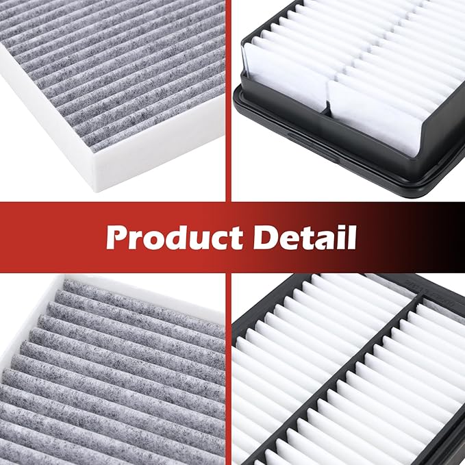 28113-F2000 Engine Air Filter and 97133-F2000 Cabin Air Filter kit Compatible with 2017-2020 Hyundai Elantra 2018-2020 Elantra GT 2019-2023 Kia Forte 2020-2023 Forte5 Replaces CA12057 CF12058