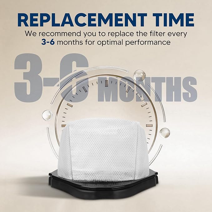 6 Pack Dust Cup Filters Replacement for Shark Cordless Hand Vac SV780 SV75Z SV728N SV726N, Compared to Part # XF769, XSB726N