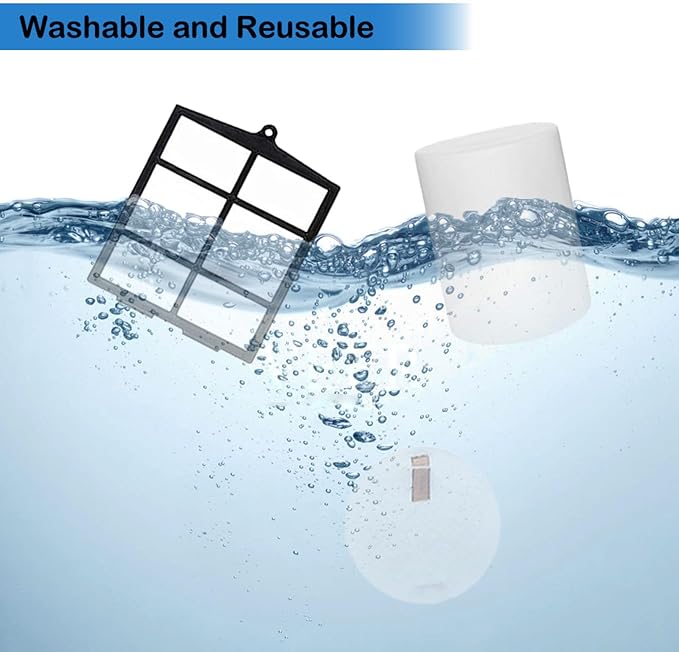 Replacement Parts for Shark AV2501S AV2501AE AV2511AE RV2502AE AV2510AOUS RV2520AOUS RV2610WA RV2610WD Accessories Kit with Main Brush,Roller Cover,Side Brush,Filters,Primary Filter,Foam Filters