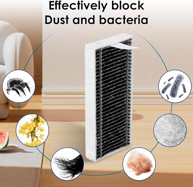 (22 Pack) X9 Pro Omni Replacement Parts Compatible with ECOVACS DEEBOT X9 Pro Omni Robot Vacuum, 2 Roller Brushes, 2 Brush Rollers, 6 Side Brushes, 7 Dust Bags, 5 HEPA Filters, Accessories Kit