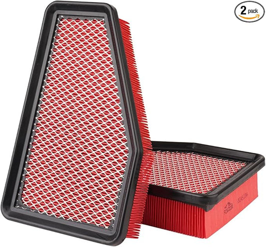 2-Pack Engine Air Filter Fits for 2023 2022 2021 2020 2019 Jeep Cherokee 2.4L/3.2L Air Filter Replacement 6824531AA Car Accessories (Not Fit for Grand Cherokee)