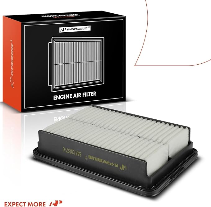 A-Premium Engine Air Filter Compatible with Hyundai Elantra(17-20), Kona(18-23), Veloster(19-21) & Kia Forte(19-23), Forte5(20-23), Soul(20-23) - 1.4L 1.6L 2.0L