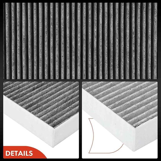 A-Premium 2-PC Cabin Air Filter with Activated Carbon Compatible with Mercedes-Benz S350, S400, S450, S550, S600, S63 AMG, S65 AMG, CL500, CL550, CL63 AMG, CL65 AMG, CLS63 AMG