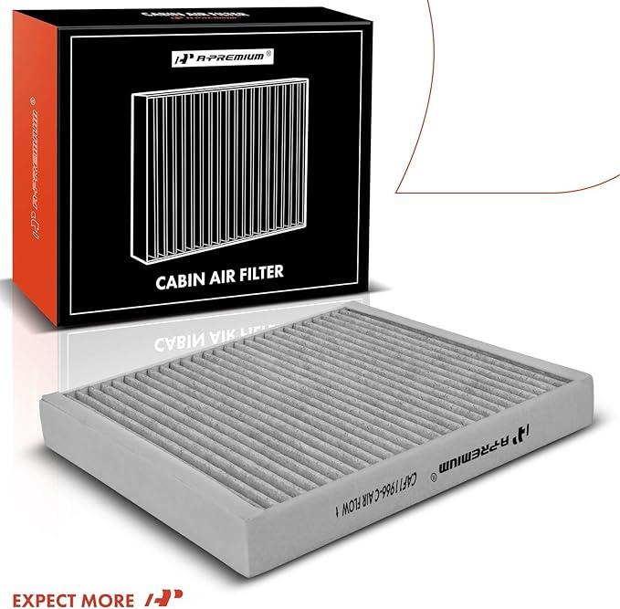 A-Premium Cabin Air Filter w/Activated Carbon Compatible with Chevy, GMC, Cadillac & Buick - Camaro, Colorado, Equinox, Impala, Malibu, Silverado, Traverse, Sierra, Yukon, Escalade, ATS, CT4, Enclave