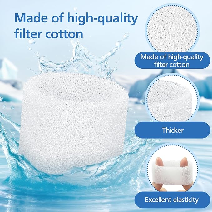 30-Pack Top Fill Humidifier Replacement Filter Compatible with LEVOIT Classic160, Dual150, Dual200S, Classic300(S), LV600S, OasisMist450S, Superior6000S Humidifiers