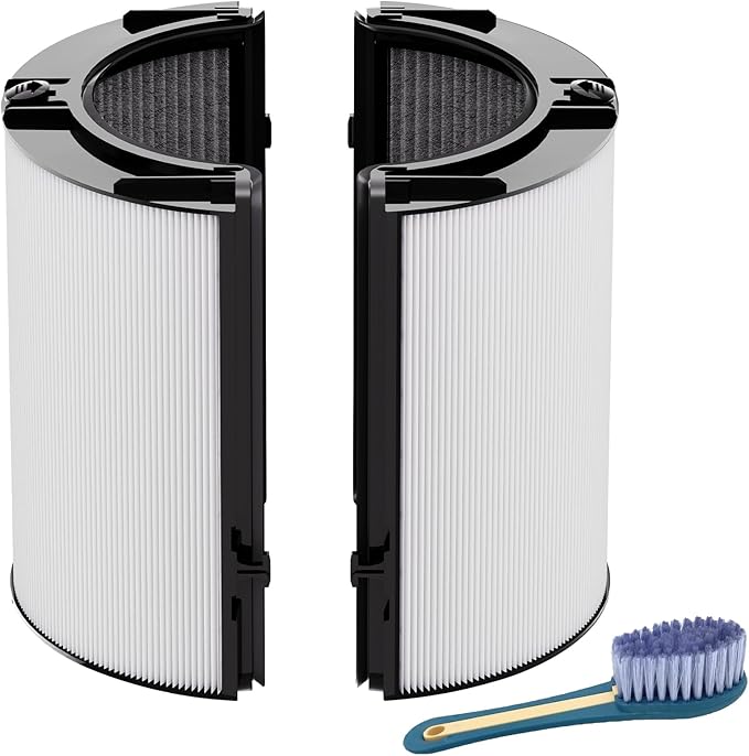 Leemone 360° Combi 2 in 1 HEPA+Carbon Replacement Filter Compatible with Dyson HP1 TP06 HP06 PH02 PH01 PH03 PH04 HP09 TP09 HP07 TP07 TP10 HP10, H13 Grade True HEPA Replacement Filter