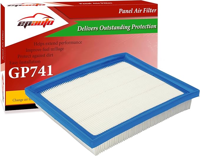 EPAuto GP741 (CA10741) Hybrid Engine Air Filter, Replacement for Toyota Prius, Prius V, Prius Plug-In, RAV4 Hybrid, Lexus CT200h, NX300h – Fits Select Models 2010-2021