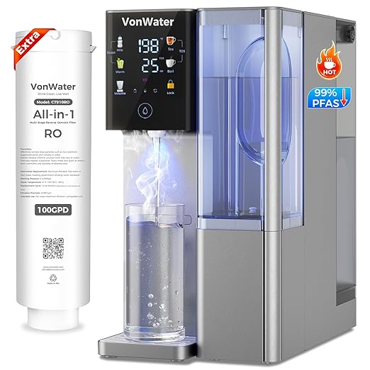 CT100-RO Replacement Filter | 𝐑𝐞𝐯𝐞𝐫𝐬𝐞 𝐎𝐬𝐦𝐨𝐬𝐢𝐬 RO Filter Cartridge for CT910/C5/CT910G Series | 100GPD 12-24 Months | NSF/ANSI372,42,58, Reduce TDS PFAS (CT100-RO)