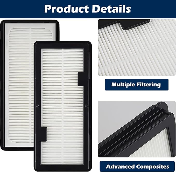Goodsby 2 Pack Replacement Washable HEPA Filters for Samsung Jet Bot VR30T80313W Jet Bot + VR30T85513W/AA Robot Vacuum Cleaners