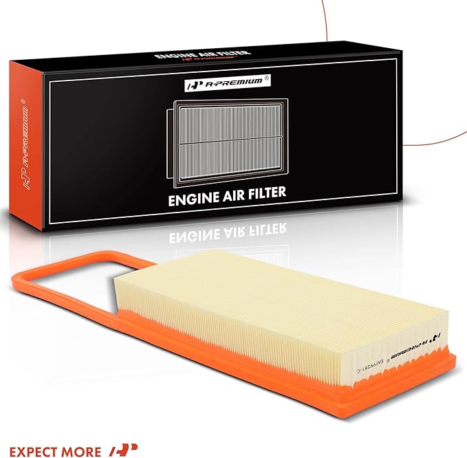 A-Premium 2-C Front Engine Air Filter Compatible with BMW X5 2016 2017 2018 2.0L, Replace# 13718626739