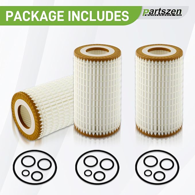 05102905AB Oil Filter with O-rings Fit for Mercedes-Benz AMG E300 E550 C320 C230 CL550 CLK55 2005-2011