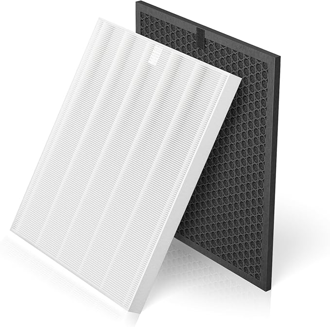 5510 5520 Replacement Filter Q Compatible with Winix 5510 5520 Air Purifiers, 5510 Replacement Filter and Activated Carbon Combo for Dust Pollen Pet Smoke, Part# 1712-0123-00, 2 Pack