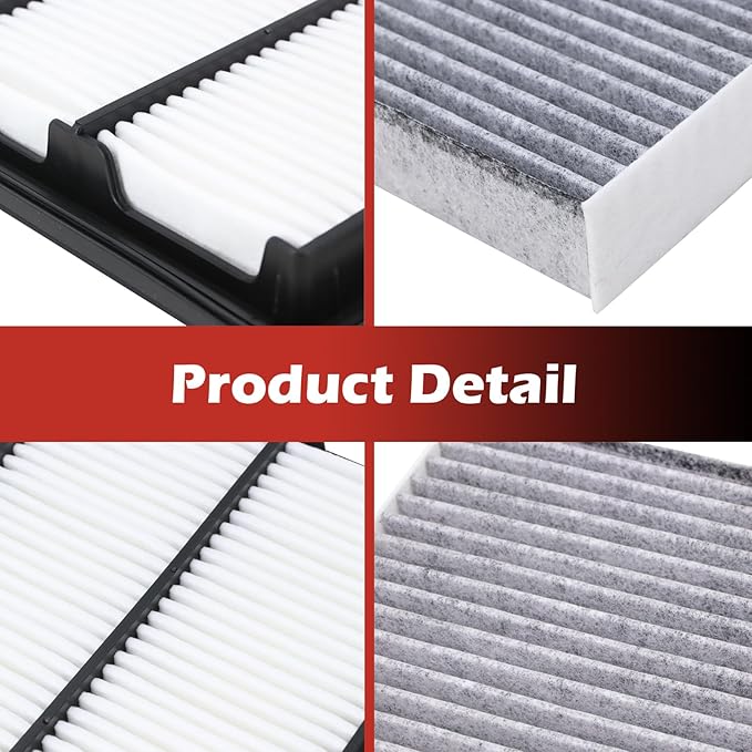 16546-6CA0A Engine Air Filter and 27277-6CA1A Cabin Air Filter kit Compatible with 2019-2025 Nissan Altima 2.5L Gas Replaces CA12551 27277-6CA0A