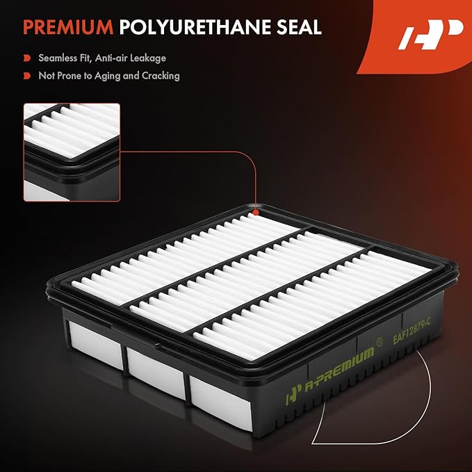 A-Premium Engine Air Filter Compatible with Hyundai Elantra 2021-2023, Elantra N 2022-2023, 1.6L 2.0L Gas, Replace# 28113-AA100, 28113AA100