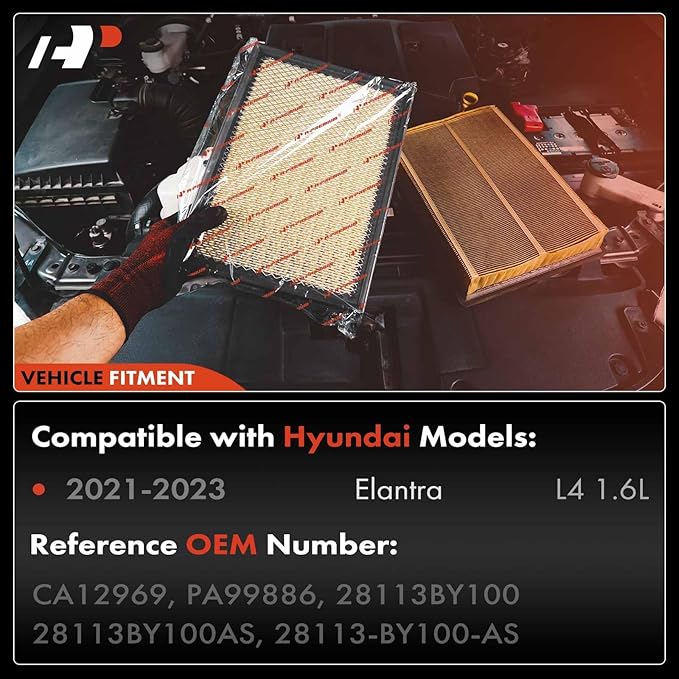 A-Premium Engine Air Filter Compatible with Hyundai Elantra 2021 2022 2023 1.6L
