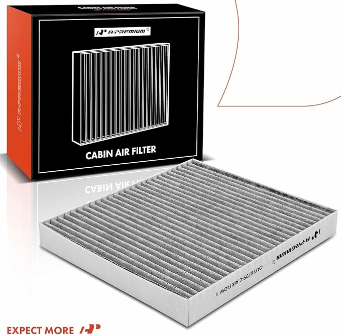 A-Premium Cabin Air Filter with Activated Carbon Compatible with Chrysler, Dodge, Jeep & Ram Models - 200, Sebring, Avenger, Caliber, Journey, Compass, Patriot, 1500, 2500, 3500 - Replace# 5058693AA