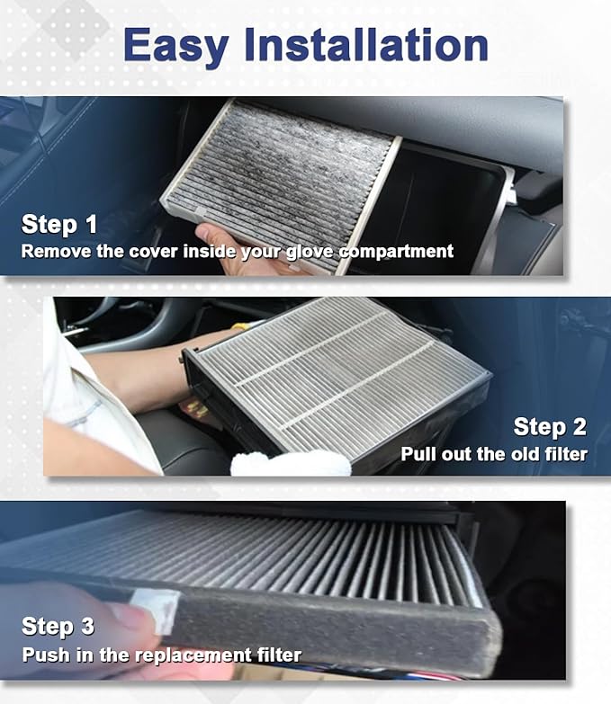 Treeligo CF10285 Cabin Air Filter, Replacement for Camry 2007-2017 Corolla 2009-2019 Rav4 2006-2018 4Runner 2010-2023 Avalon Prius Tundra Highlander ES300H, w/Upgraded Coconut Shell Activated Carbon