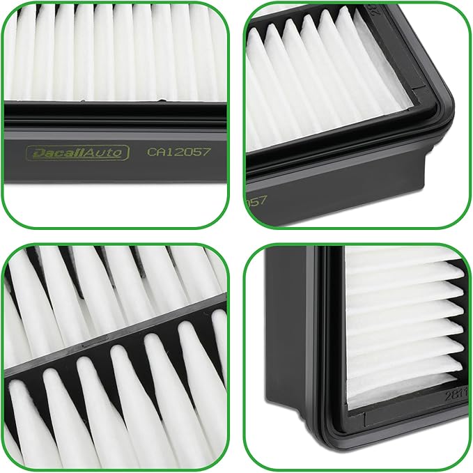 Engine & Cabin Air Filter Set for Hyundai KONA (2018-2023), for Veloster (2019-2021), for Kia Soul (2020-2024); Replace CF12160, 97133-D1000; CA12057, 28113-F2000