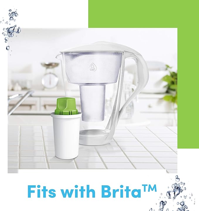 Dafi Alkaline Water Filter Cartridge 3-Pack BPA-Free - Water Filter Replacement Compatible with Brita Pitcher and Others - Purifier Catriges for Pitchers Increases pH & Adds Magnesium – Improves Taste
