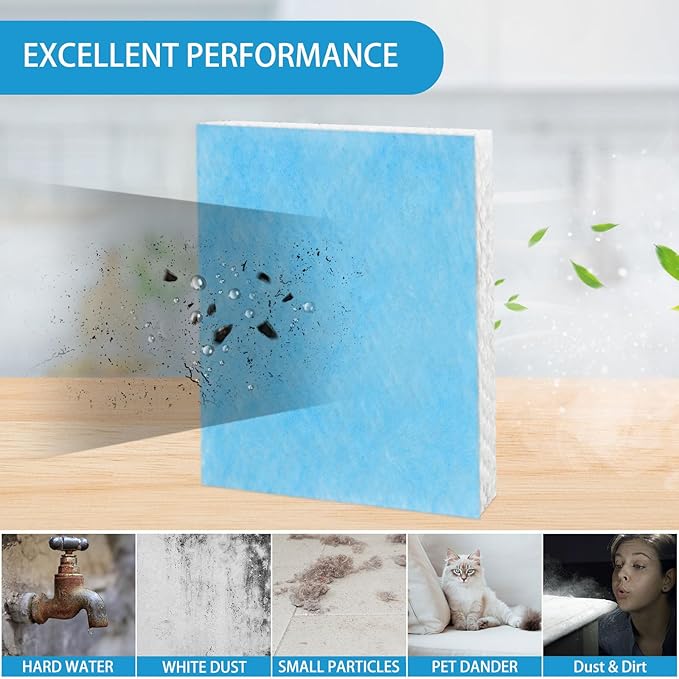 Lemige 4 Pack HFT600 Humidifier Filters T Compatible with Honeywell Humidifier HEV615 and HEV620, Compare to Part HFT600T HFT600PDQ, Upgraded HFT600PF1 Replacement Wicking Filter T
