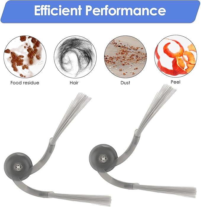 (7 Pack) QV 35A Replacement Side Brushes for Roborock QV 35A/ QV 35S/ Q10 S5/ Q10 X5/ Q7 M5/ QRevo Curv/ S5X/ 5A1/ 5XC/ QRevo S5V/ QRevo Edge/ S5A/ Saros 10R/ Saros 10/ Saros Z70 Robot Vacuum