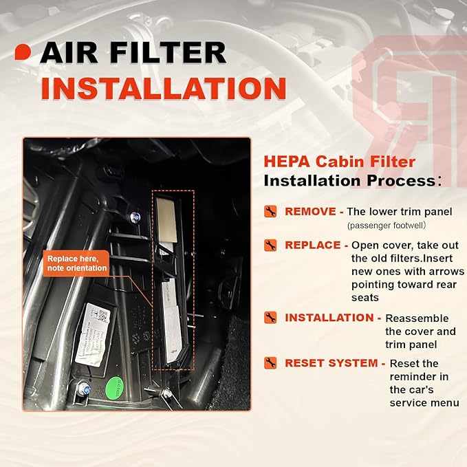 Model Y Model 3 Upgraded 2-Pack HEPA Cabin Air Filter Kit Activated Carbon Replacement, Durable Materials and Efficient Filtration, Compatible with 2016-2026 Model 3 & 2020-2026 Model Y