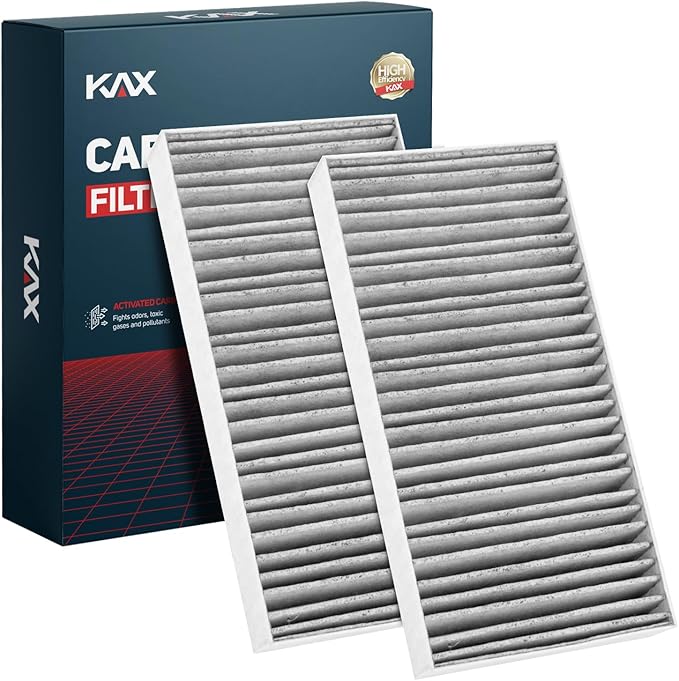 KAX Cabin Air Filter with Activated Carbon, CF10135 CP135 Replacement for Honda Civic 2001-2005, CRV 2002-2006, Element 2003-2011, Acura RSX 2002-2006, Passenger Compartment Air Filter