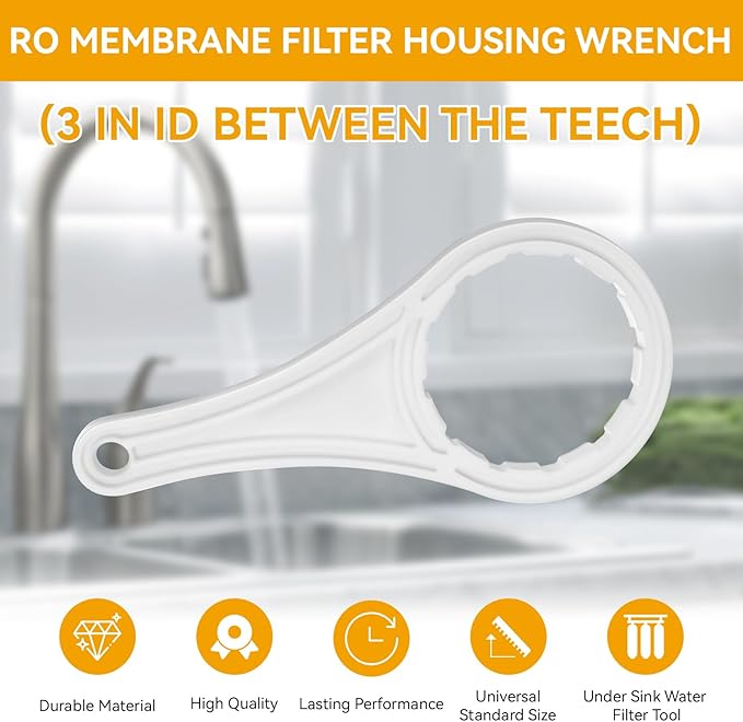 Water Filter Housing Wrench Replacement for Apec RO Membrane Housing Wrench Fit for Reverse Osmosis Water Filter System Membrane Housing Ro Filter Canister Wrenchs, 2 Pack